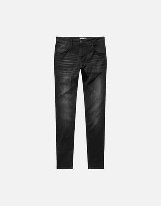 Police Mens LAT 935 Slim Fit Charcoal Black Jeans