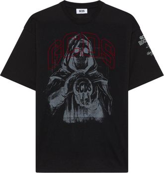 GCDS Gothic Print T -Shirt