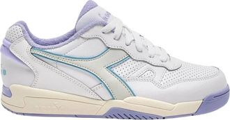 Diadora Vintage Tennis Sneaker Purple - Dames - Sneakers - Paars - 40 EU - Leer - Schoenen