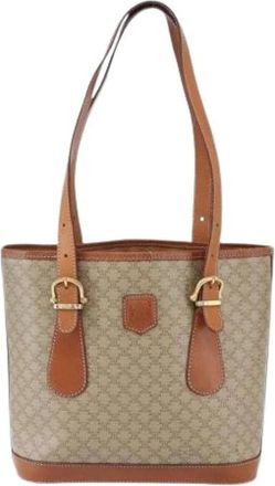 Celine Pre-owned Tote Bags, female, Beige, Size: ONE SIZE Pre-owned Vintage Canvas Tote Bag