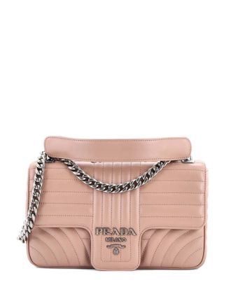 Prada Chain Flap Shoulder Bag Diagramme Quilted Leather Medium crossbody bag - Toni neutri
