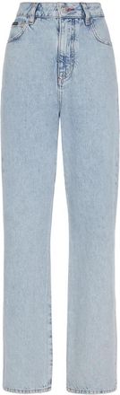 Philipp Plein Denim Broek Loose Fit Iconic - Dames - Regular Fit Jeans - Blauw - W25 - Denim - Jeans