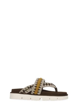 Mou Brown Bio Tone On Tone Sandals