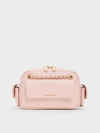 Charles & Keith Duo Quilted Crossbody Bag