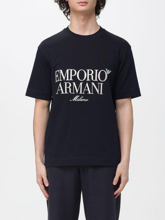 Emporio Armani T-shirt in cotone con logo Emporio Armani