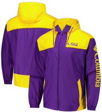 Columbia Mens Columbia Purple LSU Tigers Flash Challenger II Omni-Shade Full-Zip Windbreaker Jacket at Nordstrom, Size Medium
