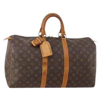 Louis Vuitton Pre-owned Weekend Bags, female, Brown, Size: ONE SIZE Pre-owned Keepall 45 Boston Bag