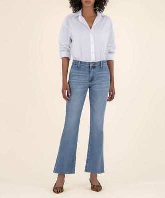 Kut from the Kloth Kelsey Mid Rise Ankle Flare Jean In Motivation