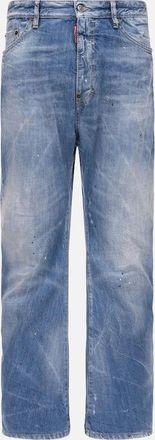 Dsquared2 Mens Dsquared2 Clean Baby Blue Wash London Bro Jeans - Size: 34/32