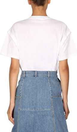 Stella McCartney Crystal Logo T-Shirt - White