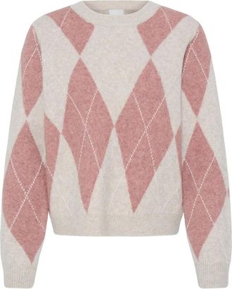 Ichi Ichi, Truien & Vesten, Dames, Roze, 2Xl, Katoen, Ihfenster Long Sleeve
