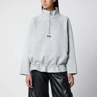 Rotate Light grey Scuba Half Zip jacket