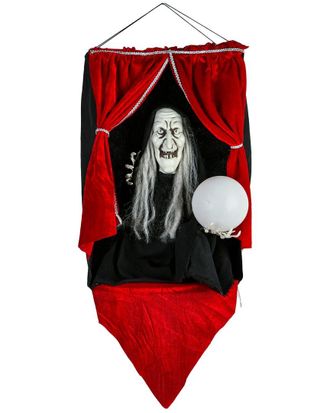 National Tree Company 28In Animated Halloween Fortune Teller Sound Activated Decor