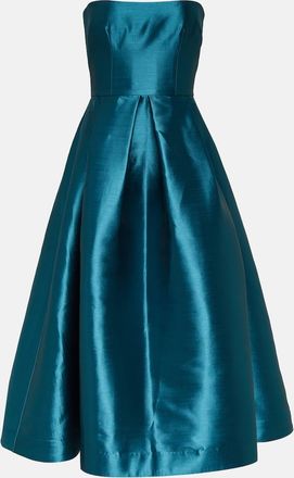 Alex Perry Strapless faille midi dress