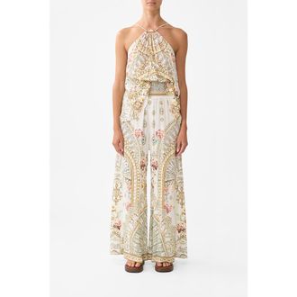 Camilla Shirred Waist Pant Ottoman Dynasty at Nordstrom, Size Xx-Large Au