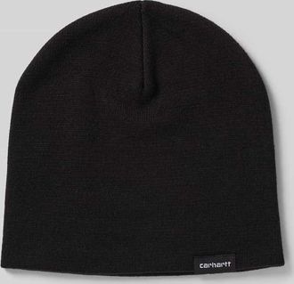 Carhartt Work in Progress Beanie mit Label-Detail in Black, Größe 1