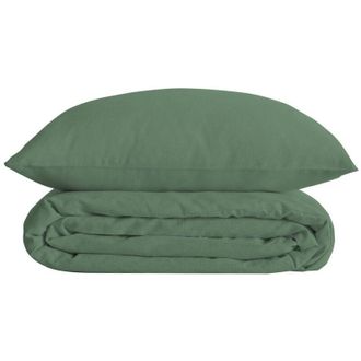 Atmosphera Landiha Ropa De Cama De Percal Verde Jade 260x240cm - Atmosphera Cr&eacute;ateur DInt&eacute;rieur