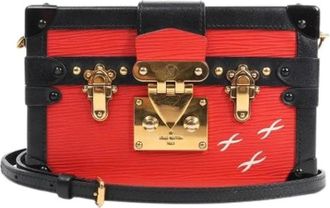 Louis Vuitton Pre-owned Petite Malle Schoudertas - Dames - Vintage Schoudertas - Rood - ONE Size - Leer - Vintage