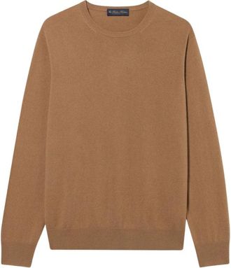 Brooks Brothers Cashmere Crewneck Sweater - Heren - Cashmere truien - Bruin - XL - Kasjmier - Truien & Vesten