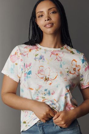 Pilcro The Bennie Cotton Slub Crew-Neck Slim Tee by Pilcro