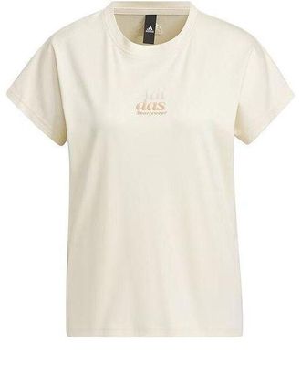 adidas (WMNS) adidas 5 Miles Lounge Silky Touch T-shirt (Asia Sizing) Beige IM8861