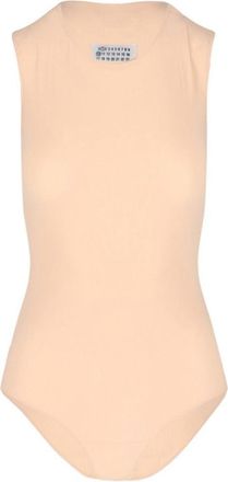 Maison Margiela Sleeveless Bodysuit With Round Neckline And Seamless Finish