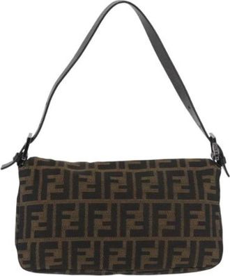 Fendi Pre-owned Vintage Shoulder Bag - Dames - Vintage Schoudertas - Bruin - ONE Size - Leer - Vintage