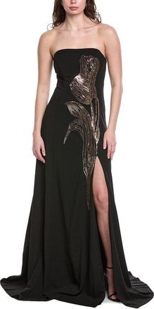 Rene Ruiz Crepe Maxi Dress