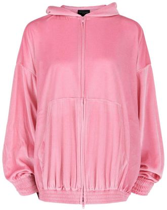Balenciaga Bb Paris Zip-Up Hoodie