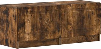 vidaXL Mueble De Tv Roble Ahumado Madera De Ingenier&iacute;a Vidaxl