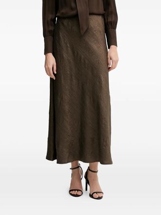 Pedro del Hierro satin midi skirt - women - Viscose/Polyamide/Polyester - M - Green