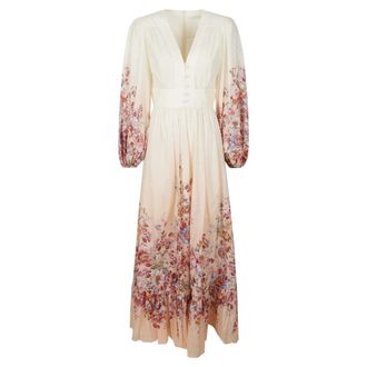 Zimmermann Maxi Dresses, female, Multicolor, Size: M Awaken Plunge Maxi Dress