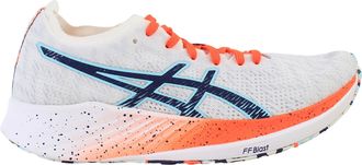 Asics Asics Magic Speed Womens White Running Shoes - White & Orange - Size UK 3.5