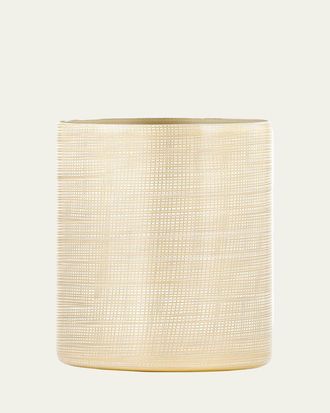 Labrazel Woven Wastebasket, Gold