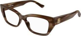 Balenciaga Rechthoekige Bril - Dames - Accessoires - Bruin - Maat: 55 MM
