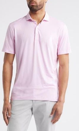 Johnnie-O Marlin Microprint Featherweight Performance Polo in Azalea at Nordstrom Rack, Size Xx-Large