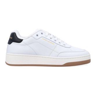 Saint Laurent Schoenen, Dames, Wit, 39 EU, Leer, Sl/61 Sneakers
