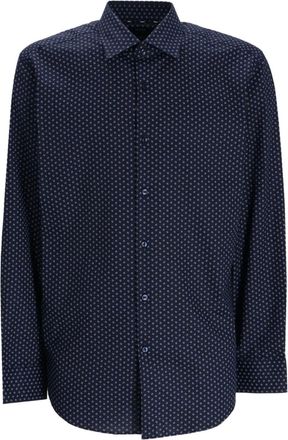 BOSS patterned shirt - Blue