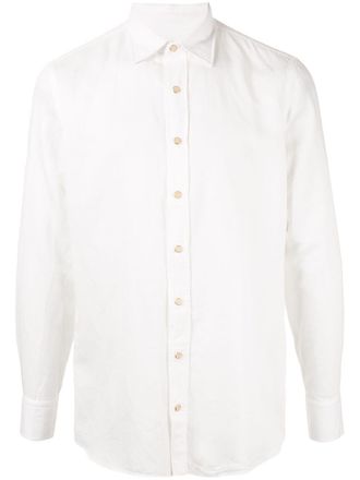 Lardini Camicia con orlo curvo - Bianco