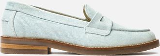 Duke + Dexter Duke + Dexter, Womens Wilde Washed Blue Denim Penny Loafer - Womens, Size 3