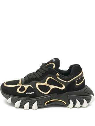 Balmain B-East sneakers - women - Calf Suede/Calf Leather/Mesh/Fabric/Rubber - 37 - Black