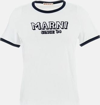 Marni White Logo T-Shirt