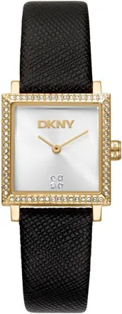 DKNY Milanese Square Watch, 24mm x 31mm in Silver/black at Nordstrom