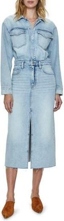 Pistola Denim Amira Long Sleeve Denim Midi Dress in Riviera at Nordstrom Rack, Size X-Large