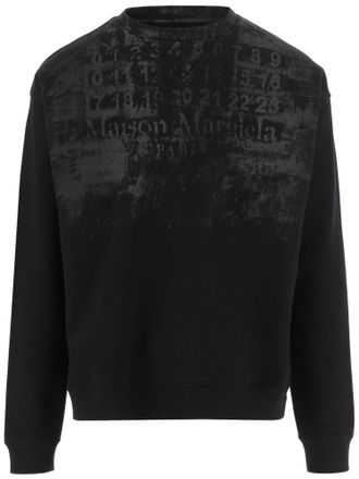 Maison Margiela Black Iconic Digital Print Cotton Sweatshirt