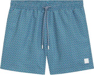 HUGO BOSS Heren Logo Zwemshort (Blauw)