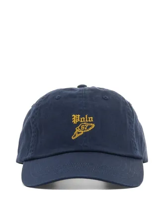 Polo Ralph Lauren embroidered twill ball cap - men - BCI Cotton - One Size - Blue
