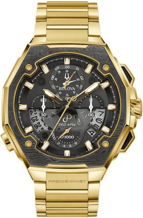 Bulova Series X Se Mens Gold Watch 98B429 Stainless Steel - One Size