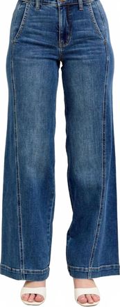 Judy Blue Sullivan High Waist Wide Leg Trouser In Blue