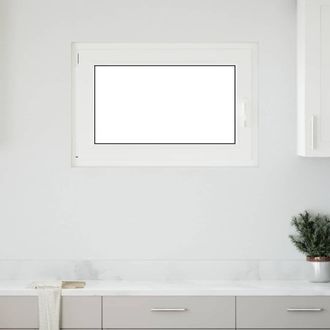 Berkfield Home Basement Window RISOR 90x60 cm Tilt&Turn DIN Left White